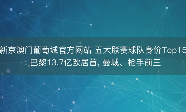 新京澳门葡萄城官方网站 五大联赛球队身价Top15: 巴黎13.7亿欧居首， 曼城、枪手前三